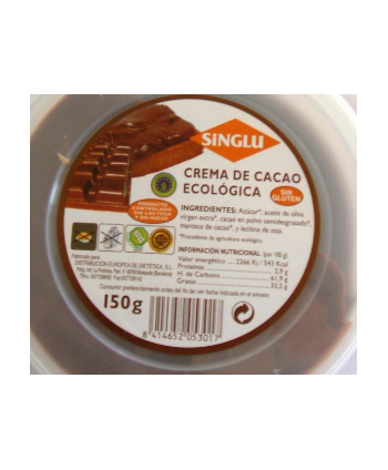 Bio Crema Cacao Singlu...