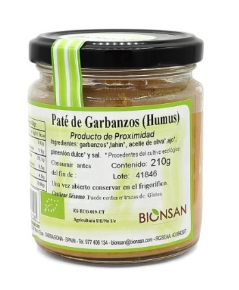 Hummus De Garbanzos 210Gr. Eco